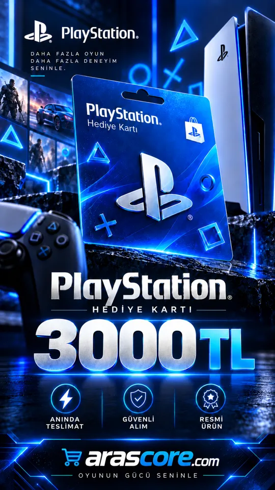 Playstation Gift Card Türkiye - 3000 TRY