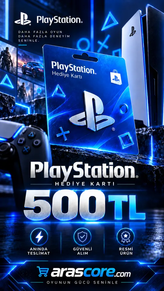 Playstation Gift Card Türkiye - 500 TRY