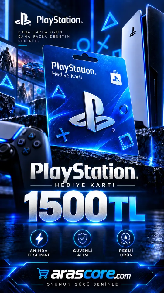 Playstation Gift Card Türkiye - 1500 TRY