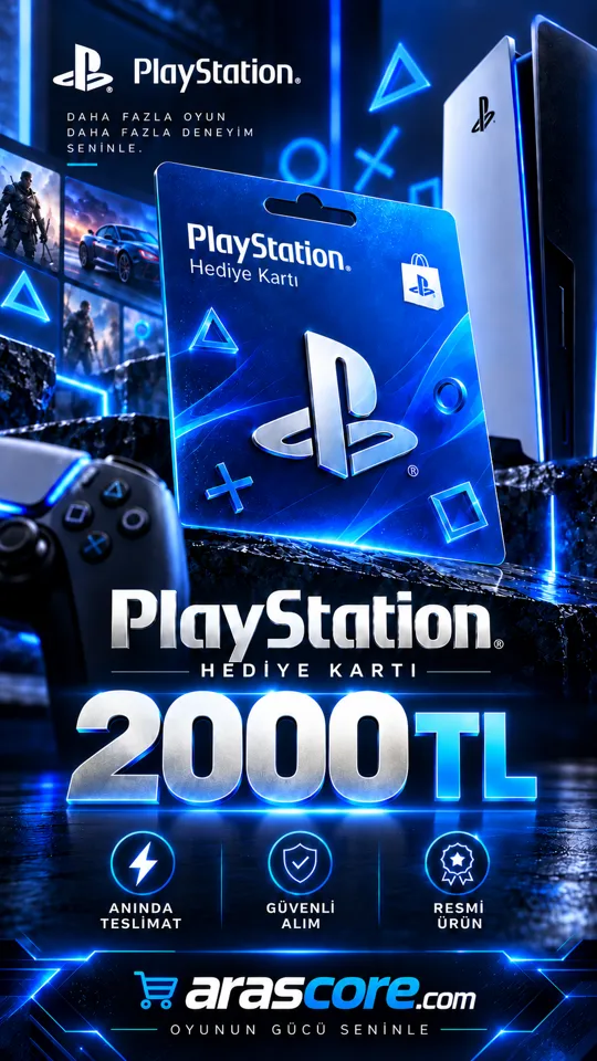 Playstation Gift Card Türkiye - 2000 TRY