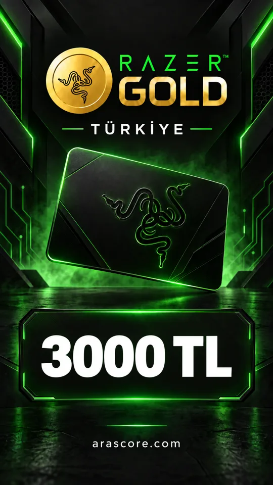 Razer Gold Türkiye - 3000 TRY
