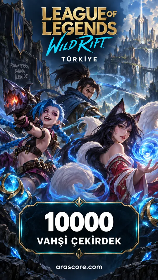 League of Legends Wild Rift - 10.000 Vahşi Çekirdek