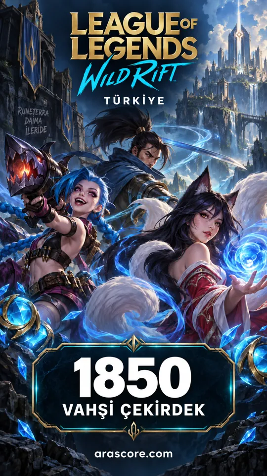 League of Legends Wild Rift - 1850 Vahşi Çekirdek