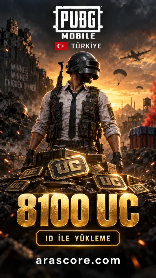PUBG Mobile Türkiye - 8100 UC