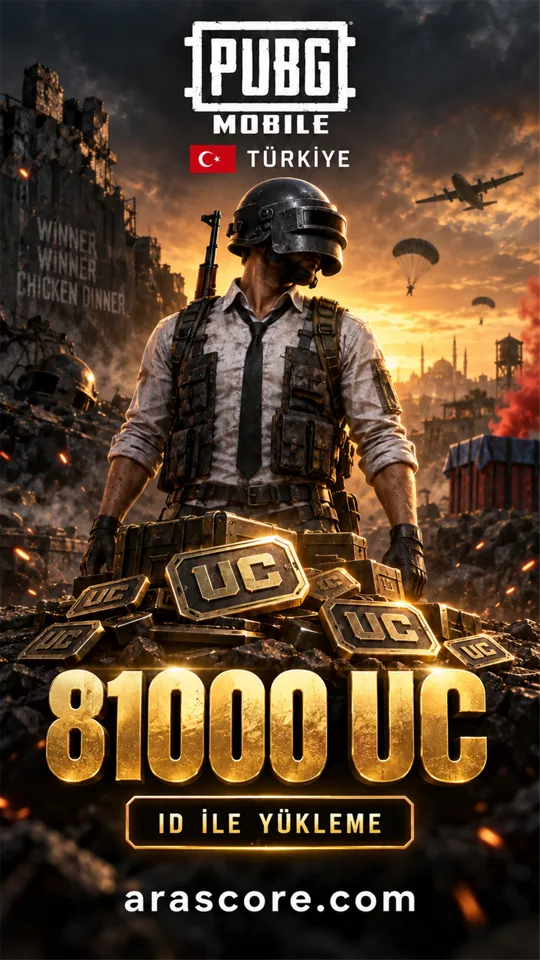 PUBG Mobile Türkiye - 81000 UC
