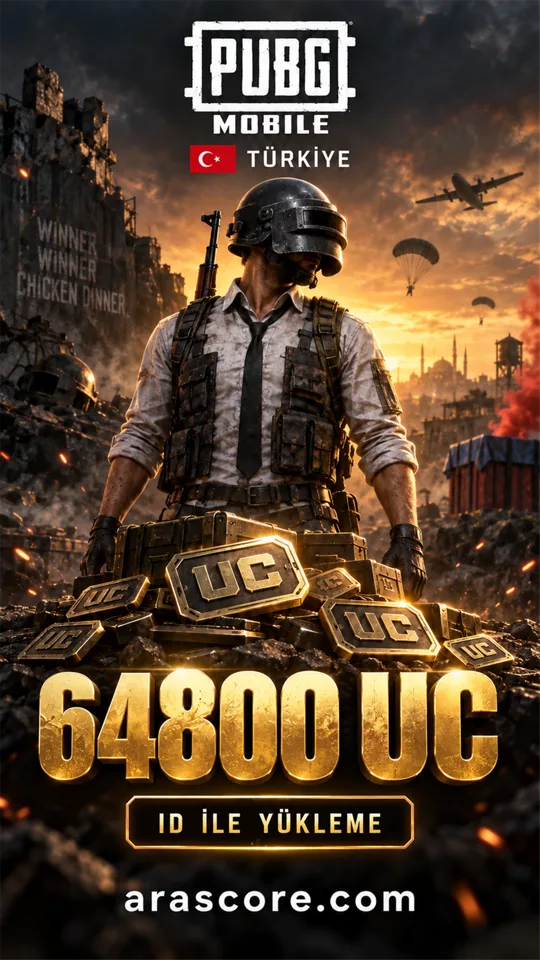 PUBG Mobile Türkiye - 64800 UC