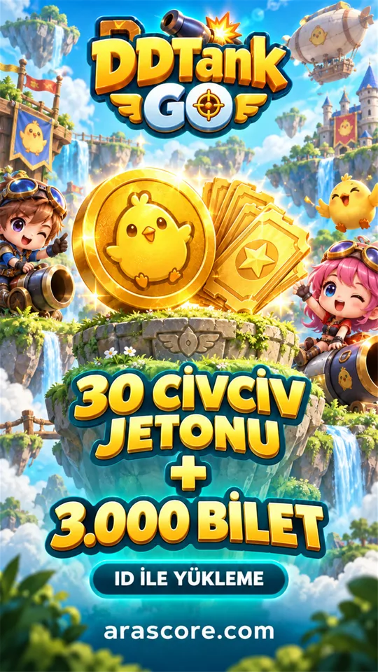 DDTank GO 30 Civciv Jetonu + 3.000 Bilet