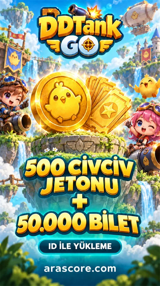 DDTank GO 500 Civciv Jetonu + 50.000 Bilet