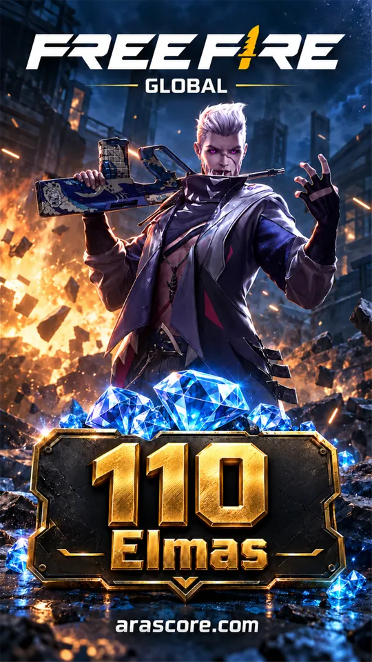 Free Fire Global 110 Elmas