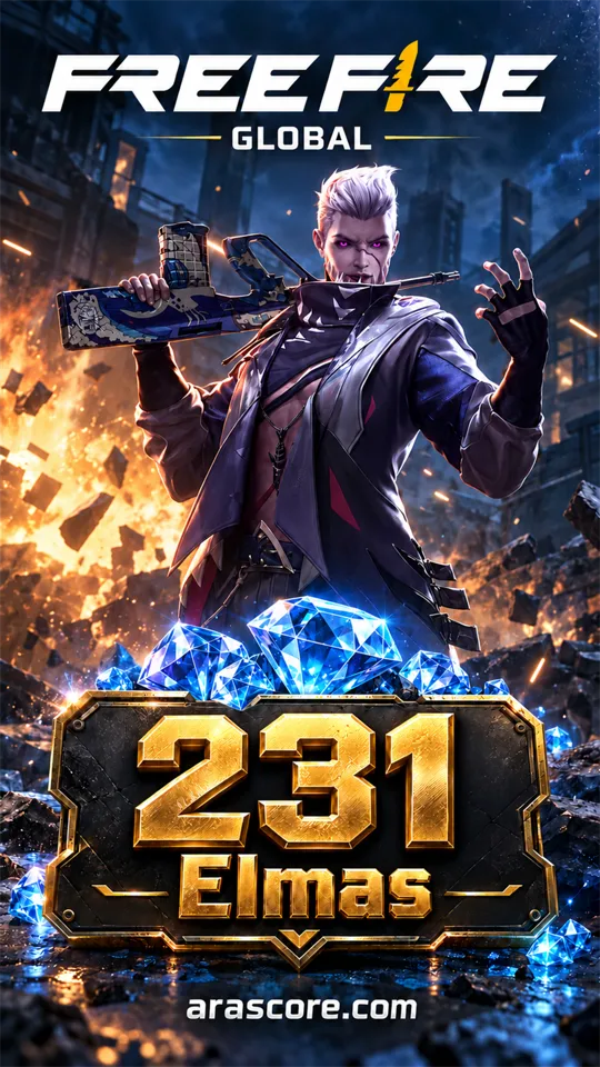 Free Fire Global 231 Elmas