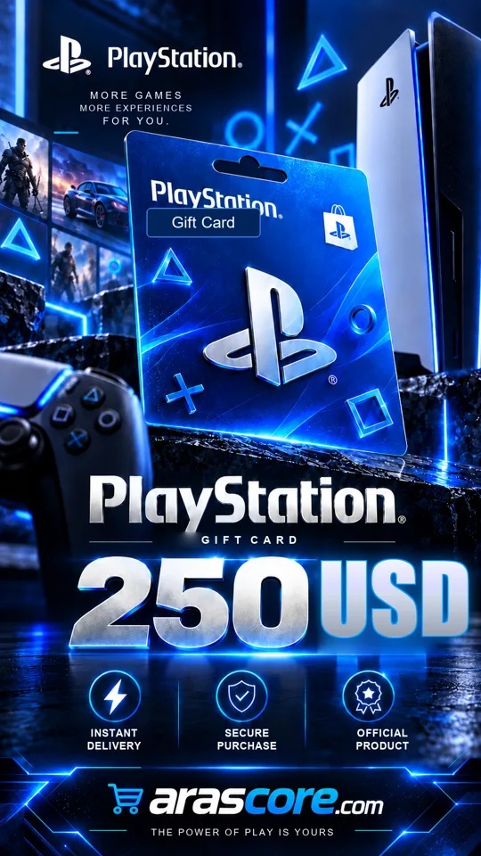Playstation Gift Card 250 USD