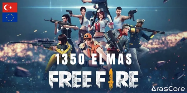 Free Fire EU/TR 1350 Elmas  